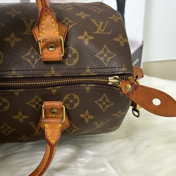 AUTHENTIC LOUIS VUITTON SPEEDY 30 HANDBAG PURSE MONOGRAM CANVAS VI8911 W/PADLOCK - Picture 5 of 16